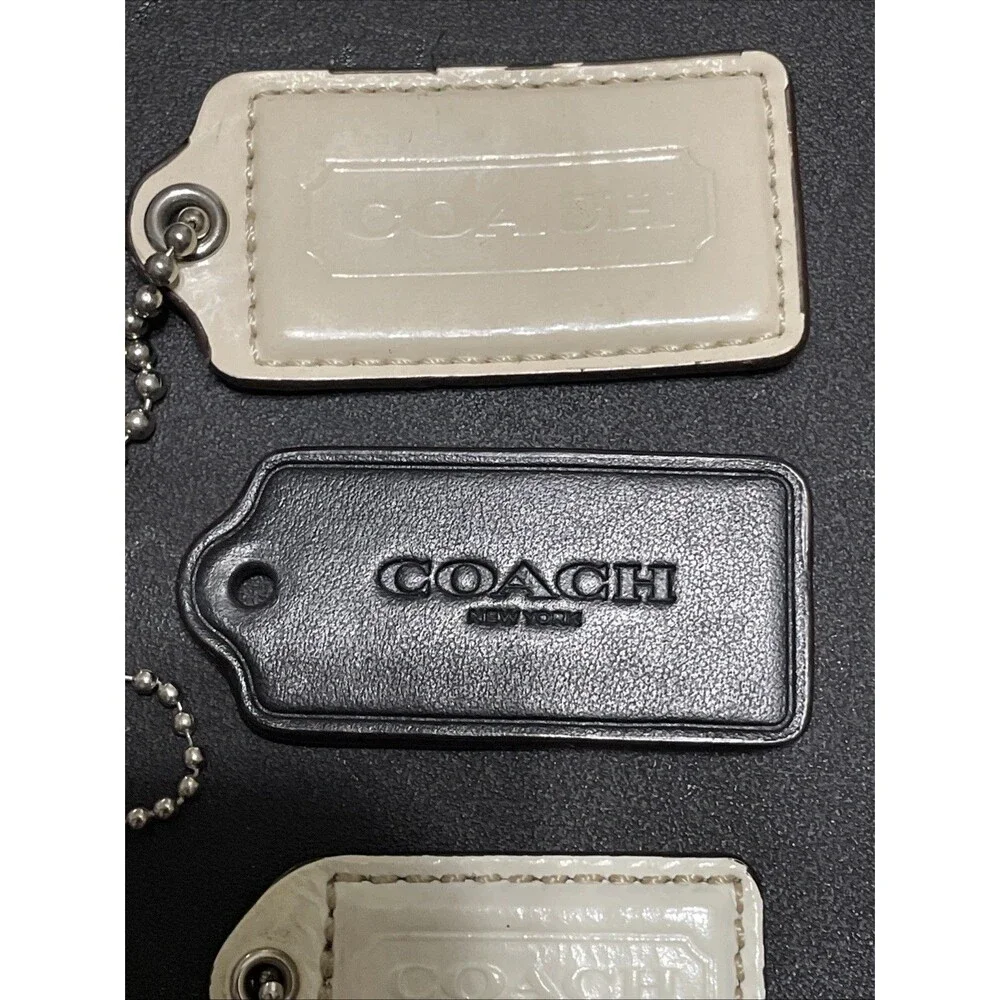 COACH hang tag bag charm Accessory Lot Of 9 Flaws READ Y2K